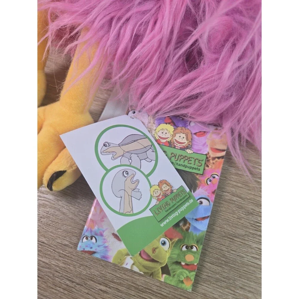Living Puppets Cheeks LP698 Pink Chicken Bird Hand Puppet Plush w/ Tag
